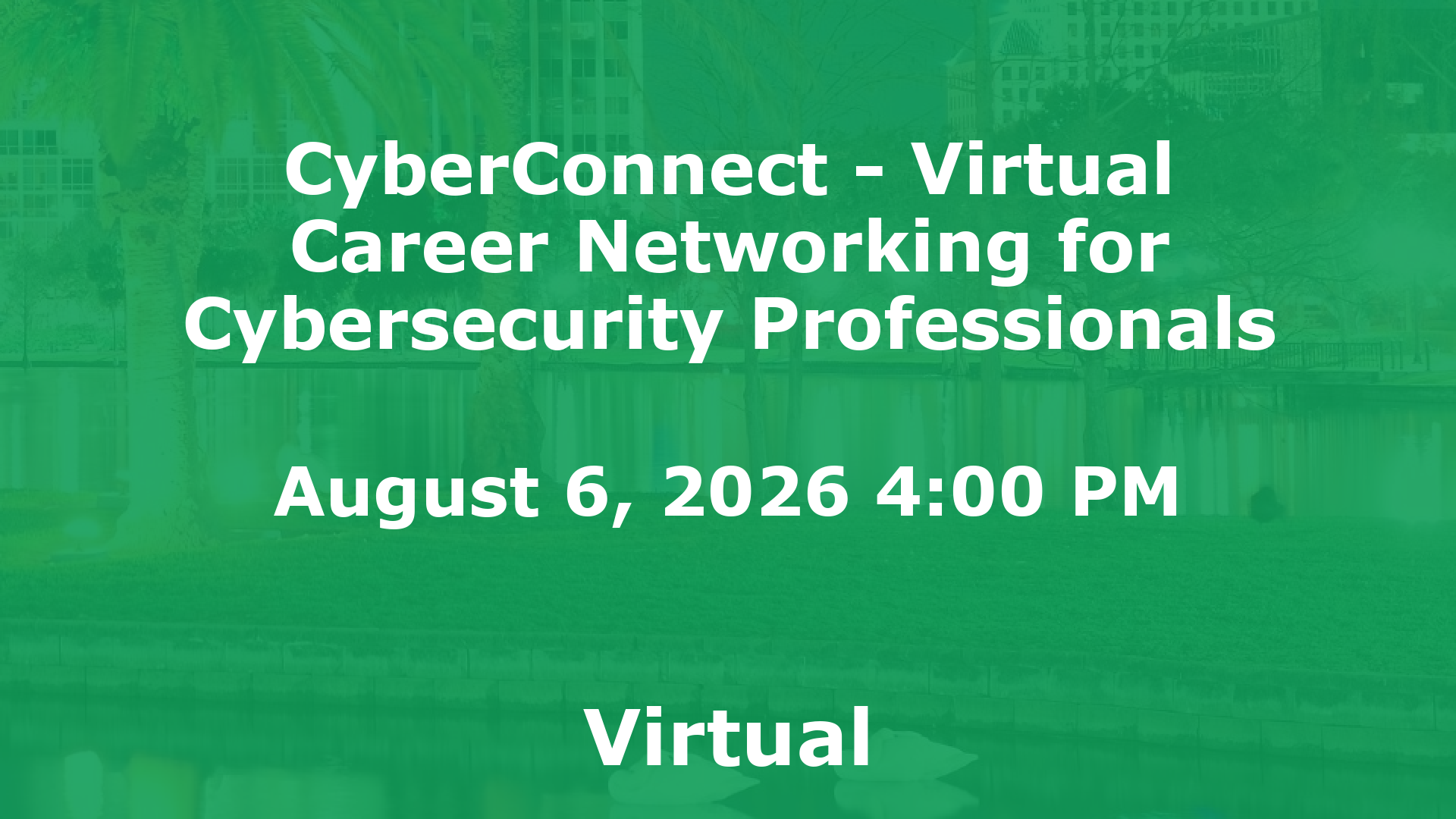 CyberConnect - Virtual Career Networking for Cybersecurity Professionals event image